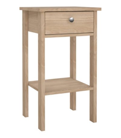 Madrid Bedside Table with 1 Drawers in Jackson Hickory Oak
