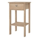 Madrid Bedside Table with 1 Drawers in Jackson Hickory Oak