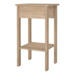 Madrid Bedside Table with 1 Drawers in Jackson Hickory Oak