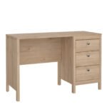Madrid Desk 3 Drawers in Jackson Hickory Oak