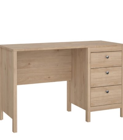 Madrid Desk 3 Drawers in Jackson Hickory Oak