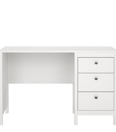 Madrid Desk 3 Drawers White