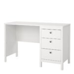Madrid Desk 3 Drawers White