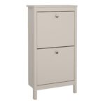 Madrid Shoe Cabinet 2 Flip Down Doors in Cashmere