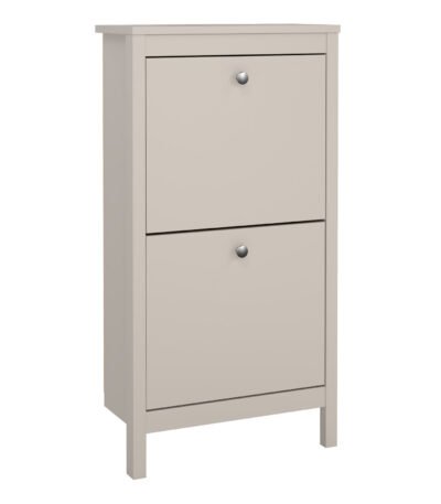 Madrid Shoe Cabinet 2 Flip Down Doors in Cashmere
