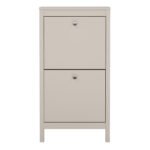 Madrid Shoe Cabinet 2 Flip Down Doors in Cashmere
