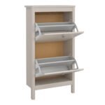 Madrid Shoe Cabinet 2 Flip Down Doors in Cashmere