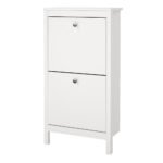Madrid Shoe Cabinet 2 Flip Down Doors White