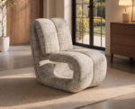 Maelys Sculptural Lounge Chair Chenille