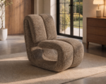 Maelys Sculptural Lounge Chair Chenille - Image 2