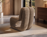 Maelys Sculptural Lounge Chair Chenille - Image 6