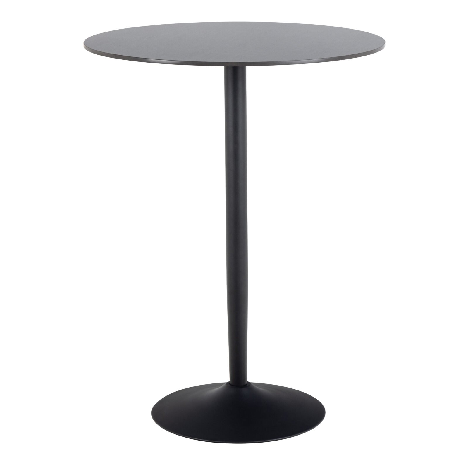 Malta Ceramic Round Bar Table in Matt Black Malta Ceramic Round Bar Table in Matt Black