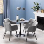 Malta Ceramic Round Dining Table