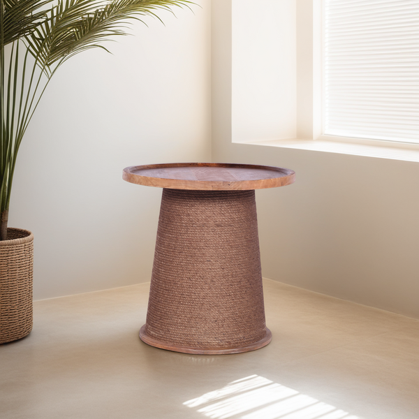 Mango & Rope Side Table