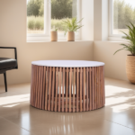 Marble Top Mango 81cm Coffee Table