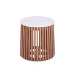 Marble Top Mango Side Table