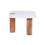 Marble Top Square Side Table