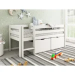 Mid Sleeper Shorty with Crate Drawers Grey