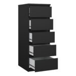 Naia Narrow Chest of 5 Drawers