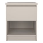 Naia Nightstand 1 Drawer Nightstand in Cashmere