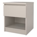Naia Nightstand 1 Drawer Nightstand in Cashmere