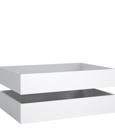 Naia Set of 2 Underbed Drawers (for Single or Double Beds) in White High Gloss