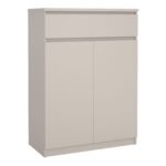 Naia Shoe cabinet with 2 Doors 1 Drawer in Cashmere