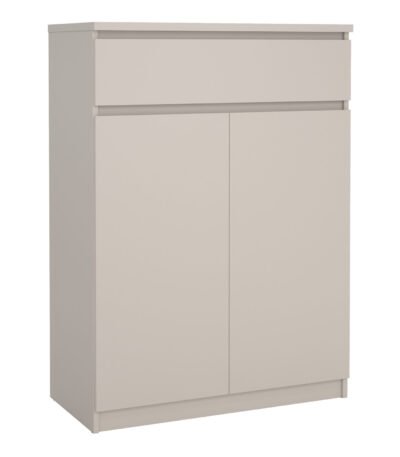 Naia Shoe cabinet with 2 Doors 1 Drawer in Cashmere