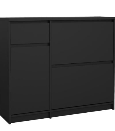 Naia Shoe Cabinet with 2 Flip Down Doors 1 Door and 1 Drawer