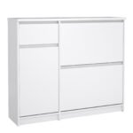 Naia Shoe Cabinet with 2 Flip Down Doors 1 Door and 1 Drawer