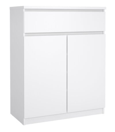 Naia Sideboard 1 Drawer 2 Doors in White High Gloss