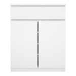 Naia Sideboard 1 Drawer 2 Doors in White High Gloss