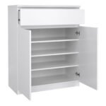 Naia Sideboard 1 Drawer 2 Doors in White High Gloss