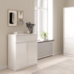 Naia Sideboard 1 Drawer 2 Doors in White High Gloss
