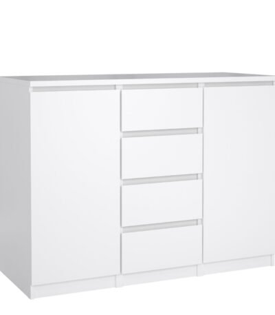 Naia Sideboard - 4 Drawers 2 Doors in White High Gloss