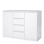 Naia Sideboard - 4 Drawers 2 Doors in White High Gloss