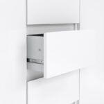 Naia Sideboard - 4 Drawers 2 Doors in White High Gloss