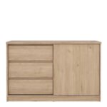 Naia Storage Unit with 1 Sliding Door and 3 Drawers