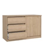 Naia Storage Unit with 1 Sliding Door and 3 Drawers