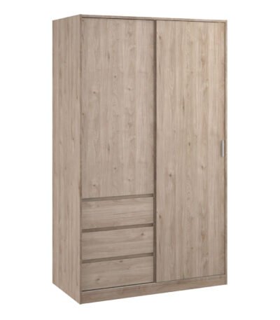Naia Wardrobe with 1 Sliding Door 1 Door 3 Drawers