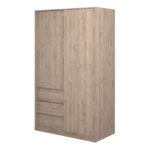 Naia Wardrobe with 1 Sliding Door 1 Door 3 Drawers