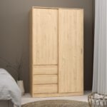 Naia Wardrobe with 1 Sliding Door 1 Door 3 Drawers