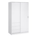 Naia Wardrobe with 1 Sliding Door 1 Door 3 Drawers