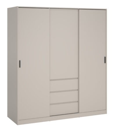 Naia Wardrobe with 2 sliding Doors 1 Door 3 Drawers