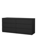 Naia Wide Chest of 6 Drawers (3+3)