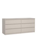 Naia Wide Chest of 6 Drawers (3+3)