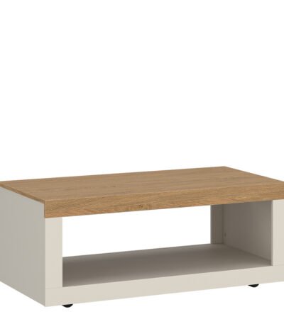 Naxxar Coffee Table in Cashmere and Stone Oak