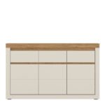 Naxxar Sideboard with 3 Doors and 3 Drawers in Cashmere and Stone Oak