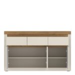 Naxxar Sideboard with 3 Doors and 3 Drawers in Cashmere and Stone Oak