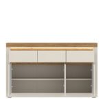 Naxxar Sideboard with 3 Doors and 3 Drawers in Cashmere and Stone Oak